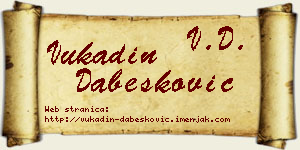 Vukadin Dabesković vizit kartica